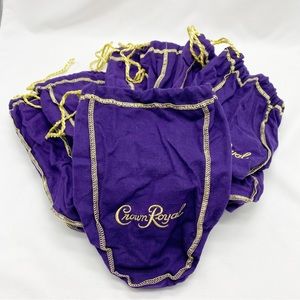 Crown Royal Purple Drawstring Dust Bags Lot of 10